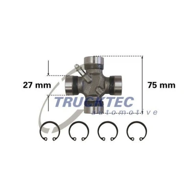 Bilde av TRUCKTEC AUTOMOTIVE 02.34.041 Hardyskive MERCEDES BENZ: Vito Minibuss, Mixto, Sprinter 3.5 T Van