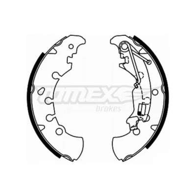 Bilde av TOMEX brakes TX 21 84 Bremsesko bakaksel 203mm 38mm OPEL: Corsa D Hatchback, Adam, FIAT: Punto Evo PEUGEOT: 605 Sedan