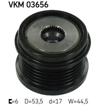 Bilde av SKF VKM 03656 Frihjul Dynamo 44,5 FORD: S Max Mk1, MONDEO 4 Turnier, Galaxy Mk2 MPV, VOLVO: V50, V60 I, V40 Hatchback