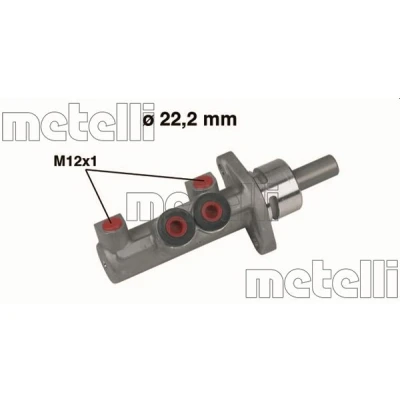 Bilde av METELLI 05 0403 Hovedsylinder 22,20mm Støpejern VOLKSWAGEN: GOLF 3