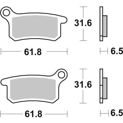 Bilde av BREMBO Sinter Offroad Bremseklosser foran og bak 07GR69SD