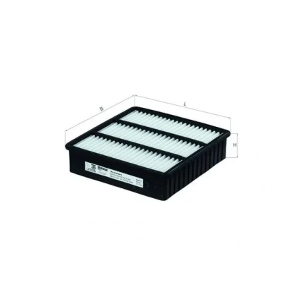 Bilde av MAHLE ORIGINAL LX 1076 Luftfilter 50,5 212 204,0, 204,0 Filterinnsats MITSUBISHI: Outlander I SUV, Lancer Stasjonsvogn, 7