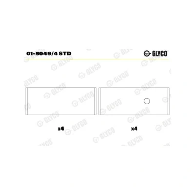 Bilde av Stempelstanglager, dacia,lada,nissan,renault, 12150 BC20C