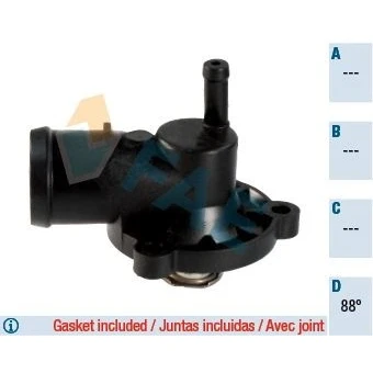 Bilde av FAE 5352088 Termostat 88 med tetning uten sensor kapsling SKODA: Fabia 1 Combi