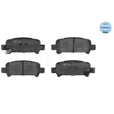 Bilde av MEYLE 025 235 7214/W Bremseklosser ORIGINAL Quality bakaksel med akustisk slitasjevarsel antihyle blikk SUBARU: Legacy 4, Forester II, Outback III