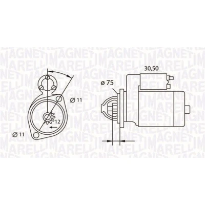 Bilde av MAGNETI MARELLI 063523627010 Starter 12 1,4 ALFA ROMEO: 159 Sedan