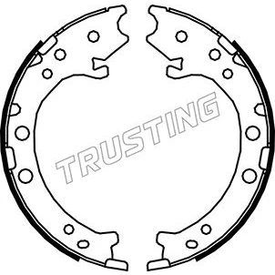 Bilde av Bremsesko sett, parkeringsbremse TRUSTING 044.026