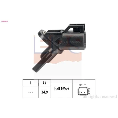 Bilde av FACET 21.0002 ABS Sensor Made in Italy OE Equivalent FORD: MONDEO 4 Turnier, Focus 2 Kombi, Limousine