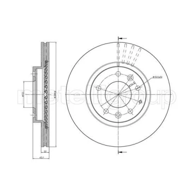 Bilde av METELLI Bremseskive MAZDA: MX 5 3 290,0mm 22,0mm ventilert 23 0961C N12Y3325X,N12Y3325XA,NF4Y3325X Bremseskiver, Skivebremser