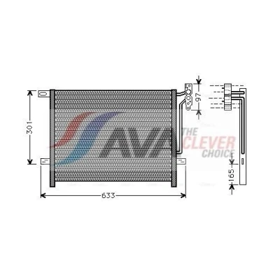 Bilde av PRASCO BW5203 Kondensator 15,4 13,8 Aluminium 515 BMW: 3 Sedan