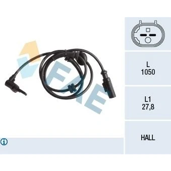 Bilde av Sensor, hjulturtall, Framaksel, fiat bravo ii, stilo, stilo multi wagon, lancia delta iii, 46784471, 46816928, 51792165