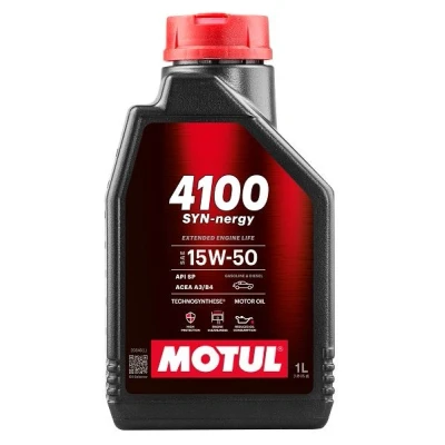 Bilde av Motul 4100 SYN nergy 15W 50 1l Motorolje 113161 MERCEDES BENZ: E Klasse Sedan, T modell, VOLKSWAGEN: Multivan 5 (7HM