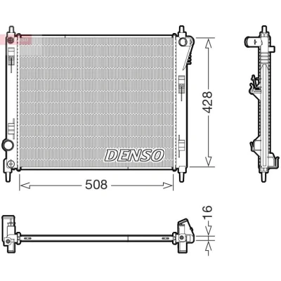 Bilde av Radiator, motorkjøling, nissan juke, pulsar halvkombi, 214103ZU0A