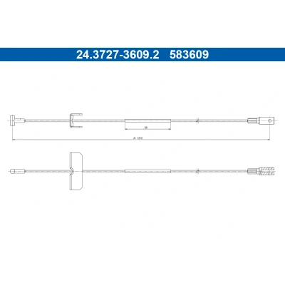 Bilde av ATE 24.3727 3609.2 Bremsekabel 1215 RENAULT: Trafic 3