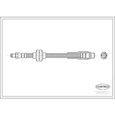 Bilde av Bremseslange, Framaksel, fiat croma, 51757836