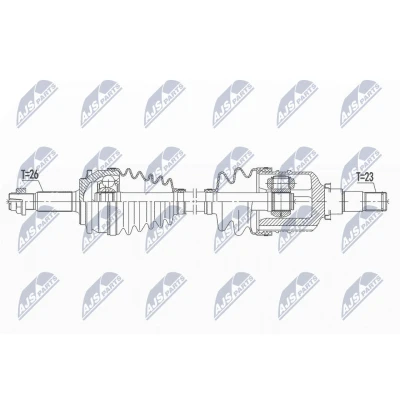 Bilde av Drivaksel, Framaksel venstre, toyota auris, corolla sedan, 4342002610, 4342002611, 4342002640
