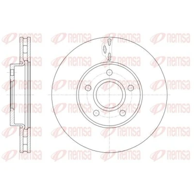 Bilde av REMSA 61560.10 Bremseskiver framaksel 278, 278 25 5 ventilert FORD: Focus 3, 3 Turnier, 2 Kombi, VOLVO: C30, S40 II, C70 Cabriolet