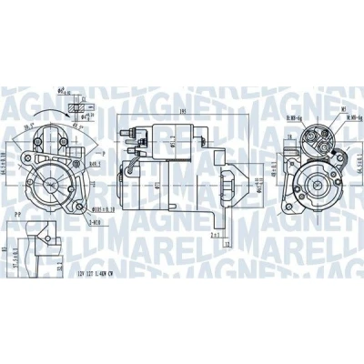 Bilde av MAGNETI MARELLI 063721273010 Starter 12 1,4 RENAULT: SCENIC 2, NISSAN: Almera II Hatchback