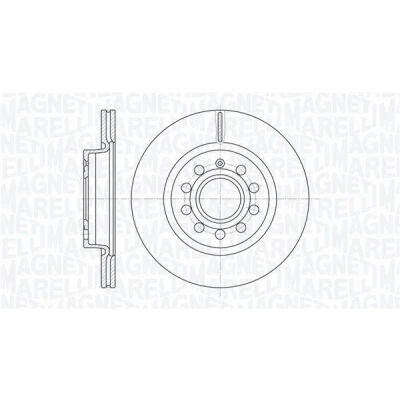 Bilde av MAGNETI MARELLI 361302040152 Bremseskiver 280, 280 22 5 65 innvendig ventilert VOLKSWAGEN: Caddy 3, GOLF 5, 6, SKODA: Octavia 2 Combi, Yeti