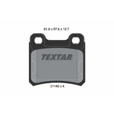 Bilde av TEXTAR 2114001 Bremseklosser ikke klargjort for slitasjeindikator OPEL: Vectra A Sedan, Calibra A, Astra F SAAB: 900 II Hatchback