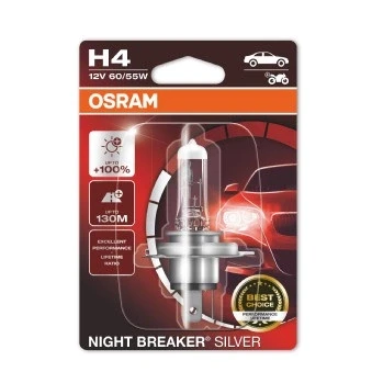Bilde av OSRAM 64193NBS 01B Lyspære, fjernlys H4 12V 60/55W Halogen VOLKSWAGEN: Multivan 5 (7HM, CADDY 4 Kasten, Transporter 5, JEEP: Renegade SUV, WRANGLER 2