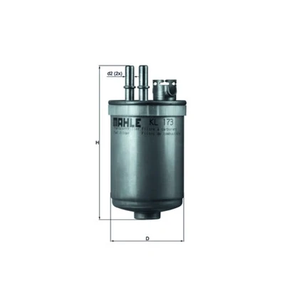 Bilde av MAHLE ORIGINAL KL 173 Drivstoffilter ledningsfilter 10 9,9 FORD: Focus Mk1 Hatchback
