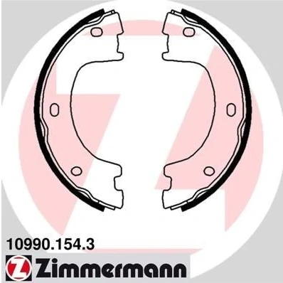Bilde av ZIMMERMANN 10990.154.3 Handbromsbackar Bildet viser leveranseinnholdet MERCEDES BENZ: Sprinter 5 T Van