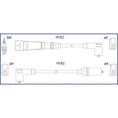 Bilde av HITACHI 134701 Pluggledninger SKODA: Octavia 1 Combi
