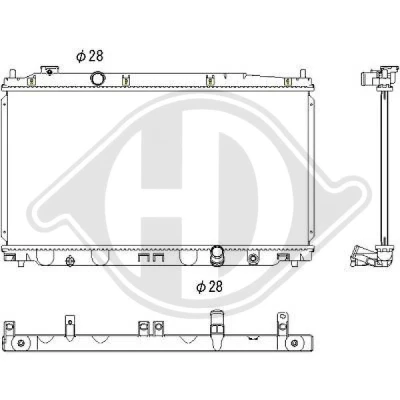 Bilde av DIEDERICHS DCM2196 Radiator 680 350 16 Climate