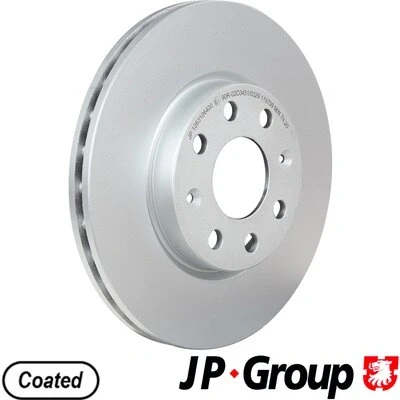 Bilde av JP GROUP 1263106400 Bremseskiver framaksel 257 22 4 ventilert belagt OPEL: Corsa D Hatchback, E Adam, FIAT: Punto Evo Hatchback