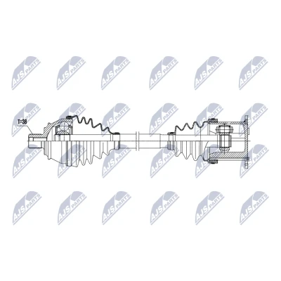 Bilde av Drivaksel, Framaksel høyre, audi a6 c6, c6 avant, a8 d3, 4F0407272N