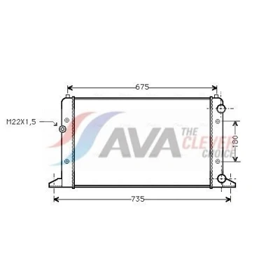 Bilde av PRASCO VNA2160 Radiator Aluminium 625 378 34 Kjøleribber satt sammen mekanisk VOLKSWAGEN: Sharan I