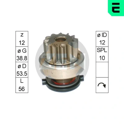 Bilde av Friløpsgir, starter, citroën,fiat,ford,land rover,peugeot, 1372739, 5802 AS, 6C1T 11000 AE, 9658144780