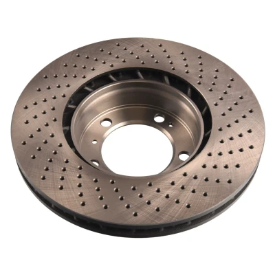 Bilde av FEBI BILSTEIN 44095 Bremseskiver framaksel venstre 318 28 5 130 perforert / ventilert belagt PORSCHE: 911 Coupé, Cayman, Boxster