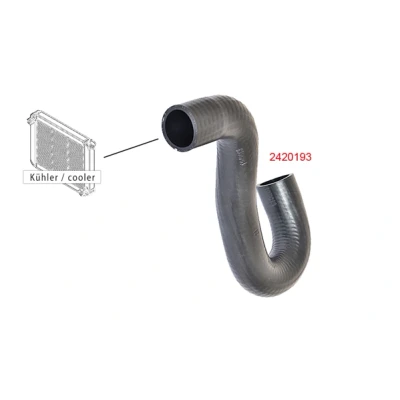 Bilde av METZGER 2420193 Radiatorslange EPDM (etyl propylen dien gummi)
