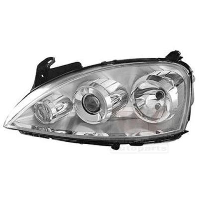 Bilde av VAN WEZEL 3779967 Frontlykter venstre H7/H7 DE transparent for høyrekjøring uten motor høydejustering hovedlys PX26d OPEL: Corsa C Hatchback