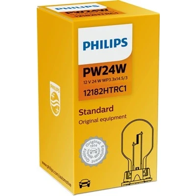 Bilde av Lyspære PHILIPS PW24W WP3,3x14,5/3, Foran, bmw,volvo,alpina,vw,skoda,ford, N10776301