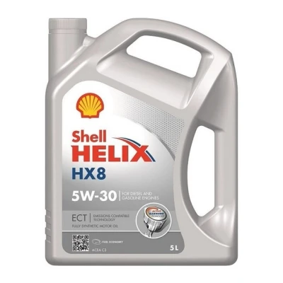 Bilde av Shell Helix HX8 ECT 5W 30 5l Motorolje 550048100 VOLKSWAGEN: Tiguan I, Polo IV Hatchback, Transporter 5, MERCEDES BENZ: E Klasse T modell