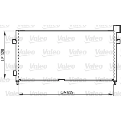 Bilde av VALEO 818984 Kondensator uten tørker Aluminium 341mm R134a VOLVO: FM 12
