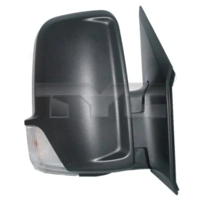 Bilde av Sidespeil Tyc 321 0104 venstre svart for manuell speiljustering, konveks, kort speilstang MERCEDES BENZ: Sprinter 3.5 T Flatvogn lastebil/Chassis