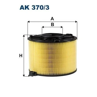 Bilde av FILTRON AK 370/3 Luftfilter 128 169,5 Filterinnsats AUDI: A4 B9 Avant, A5 Sportback, Sedan