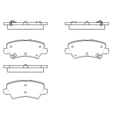 Bilde av KAVO PARTS KBP 4581 Bremseklosser med akustisk slitasjevarsel