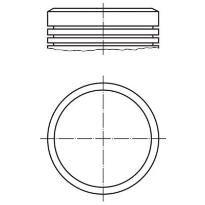 Bilde av MAHLE ORIGINAL 040 02 00 Motorstempel 75,0