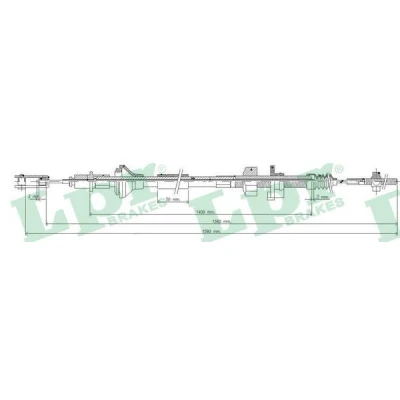 Bilde av LPR C0034C Koplingskabel med manuell justering PEUGEOT: 107 Hatchback