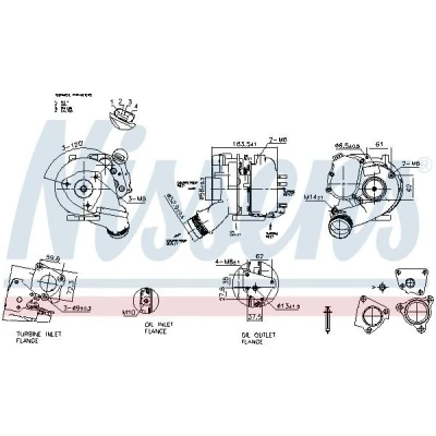 Bilde av NISSENS 93280 Turbolader Eksosturbolader elektrisk med tetning AUDI: A4 B7 Avant, A6 C6 Sedan, VOLKSWAGEN: Touareg I