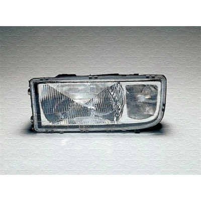 Bilde av MAGNETI MARELLI 710301081322 Frontlykter høyre H4, T4W, P21W Halogen oransje med blinklys for høyrekjøring motor høydejustering hovedlys