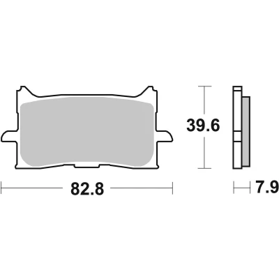 Bilde av TRW MCB888SV Bremseklosser Sinter Street