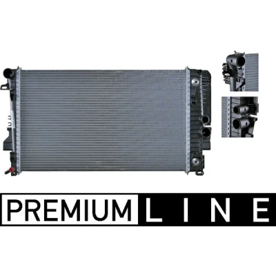 Bilde av MAHLE ORIGINAL CR 1173 000P Radiator for kjøretøy med/uten klimaanlegg 650 396 32 Kjøleribber loddet MERCEDES BENZ: Vito Mixto, Minibuss