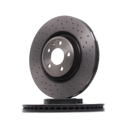 Bilde av BREMBO 09.B970.1X Bremseskiver 345 30 5 perforert / ventilert belagt høy karbon med skruer AUDI: A6 C7 Avant, Sedan, A5 B8 Sportback
