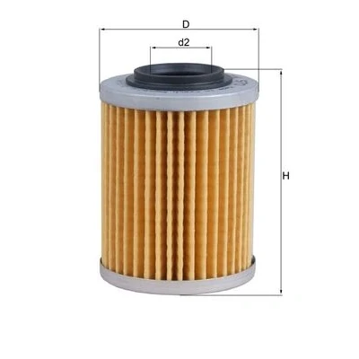 Bilde av MAHLE ORIGINAL OX 970 Oljefilter Filterinnsats
